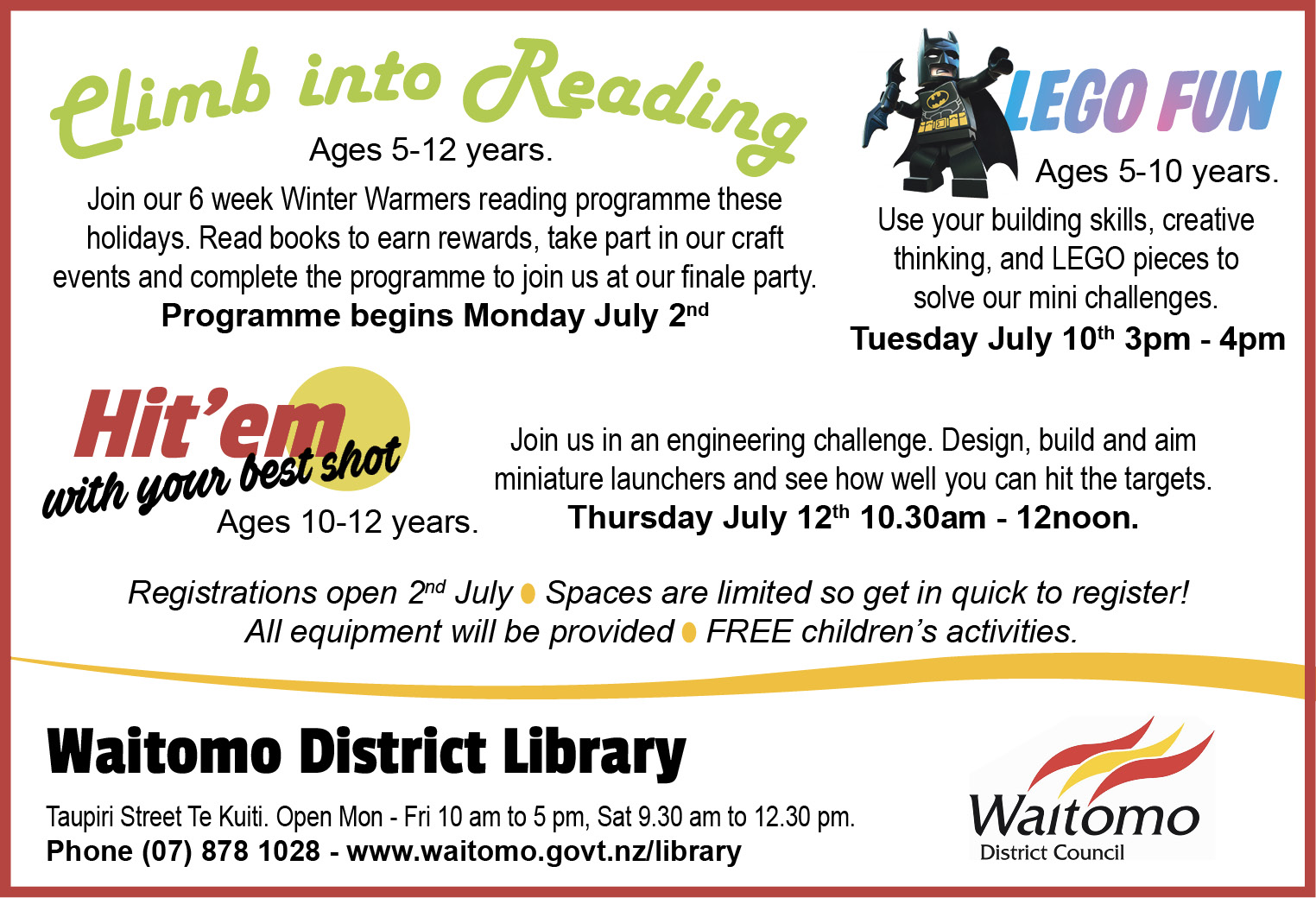 Waitomo District Library_Tuesday 26 June 2018