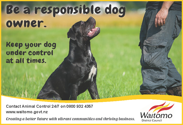 Waitomo District Animal Control_Be a responsible dog owner